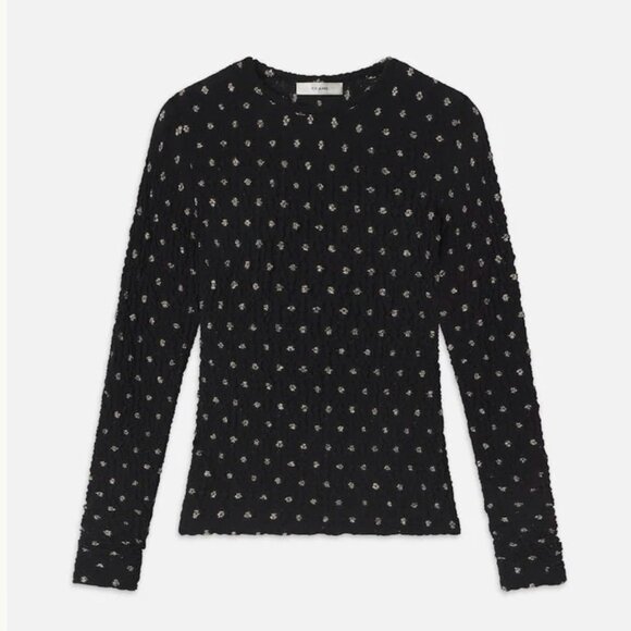 Frame Dotted Stretch Mesh Top Size XS - Picture 5 of 5